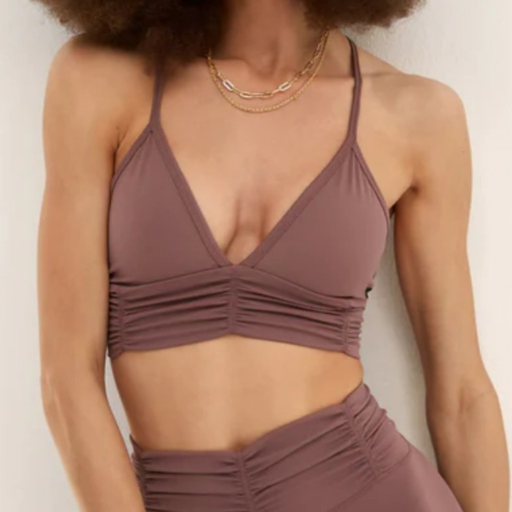 Body Language Scrunch Sports Bra Black NWOT